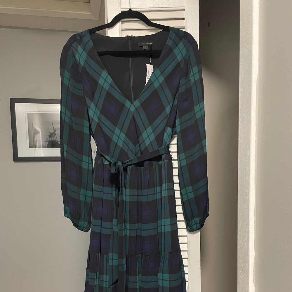 J. Crew plaid dress